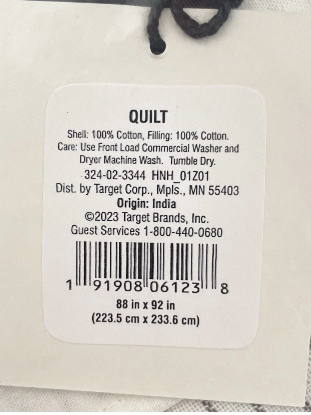 Hearth & Hand With Magnolia Stripe Quilt FULL QUEEN Railroad Gray 88 x 92 Cotton - Picture 5 of 9